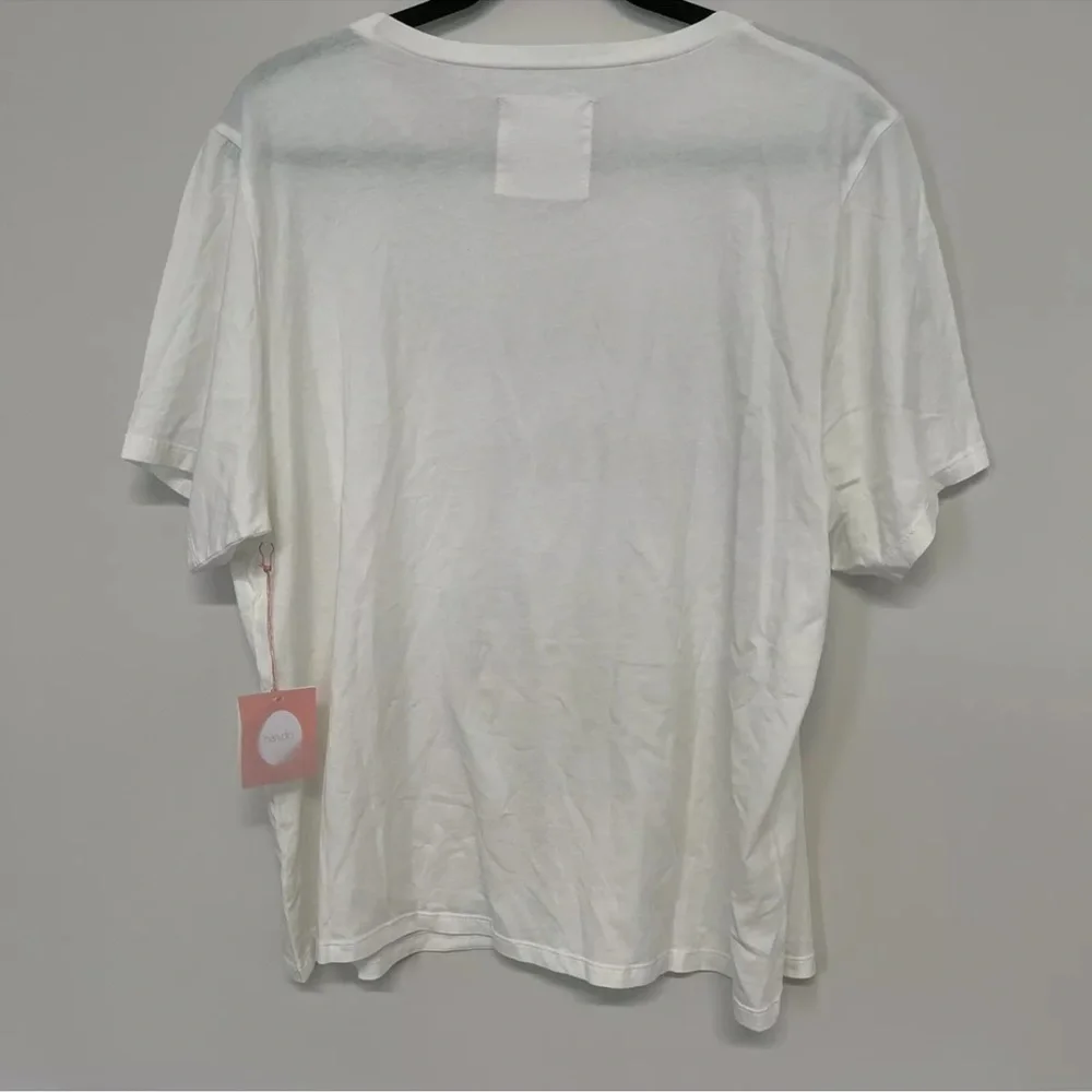 Ban.do Out Of Office White & Pink Graphic Short Sleeve Tee T-Shirt Size XXL - Picture 5 of 5